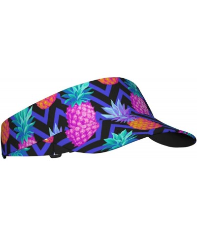 Pineapple Visor Cap Pineapples and Watermelons Sun Hat for Women Men for Sport Beach Golf Running Hiking Adjustable Cap Tropi...