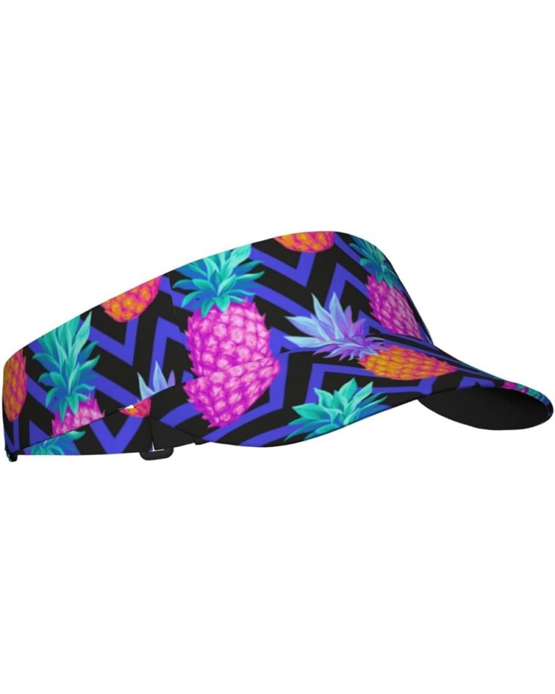 Pineapple Visor Cap Pineapples and Watermelons Sun Hat for Women Men for Sport Beach Golf Running Hiking Adjustable Cap Tropi...