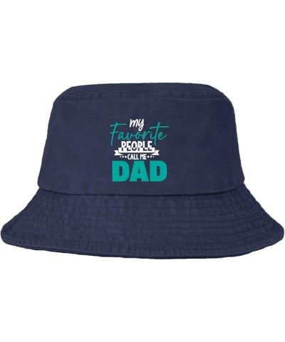 My Favorite People Call Me Dad Bucket Hat Bucket Hats Vintage Men Hats for Hiking Accessories for Dance Must Haves Navy $12.9...