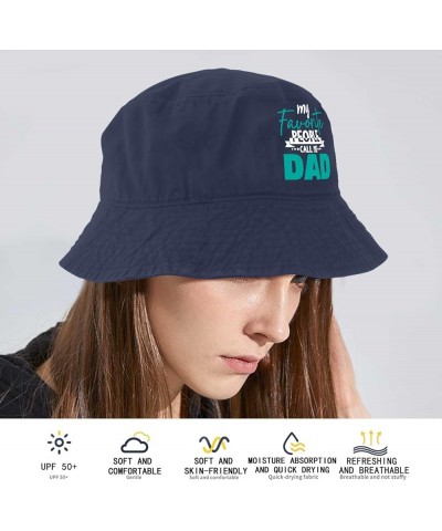 My Favorite People Call Me Dad Bucket Hat Bucket Hats Vintage Men Hats for Hiking Accessories for Dance Must Haves Navy $12.9...