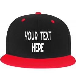 Custom Hats,Custom Photo Hats Your Custom Here,Add Your Own Text and Design,Classic Mens Womens Personalized Baseball Hat Red...