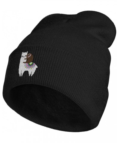 Embroidery Goth Beanie Knit Hats for Men & Women, Embroidery Winter Hats Skull Cap Color0 $11.04 Skullies & Beanies