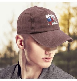 Honor The Brave Caps Hats for Men Fashion Pigment Black Womens Trucker Hat Gifts for Men Workout Hat Wine Red $10.38 Sun Hats