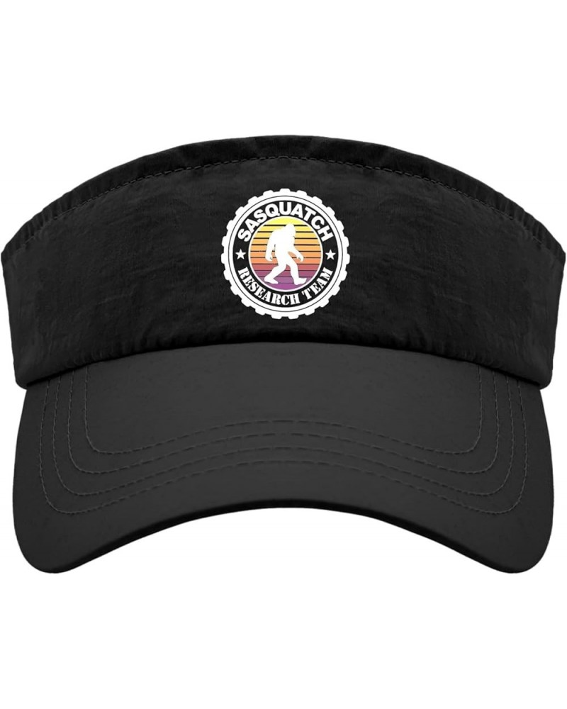 Sasquatches Research Group Funny Throwback Cap Visor Hats for Adult Baseball Cap with Designs Sun Allblack $10.58 Visors