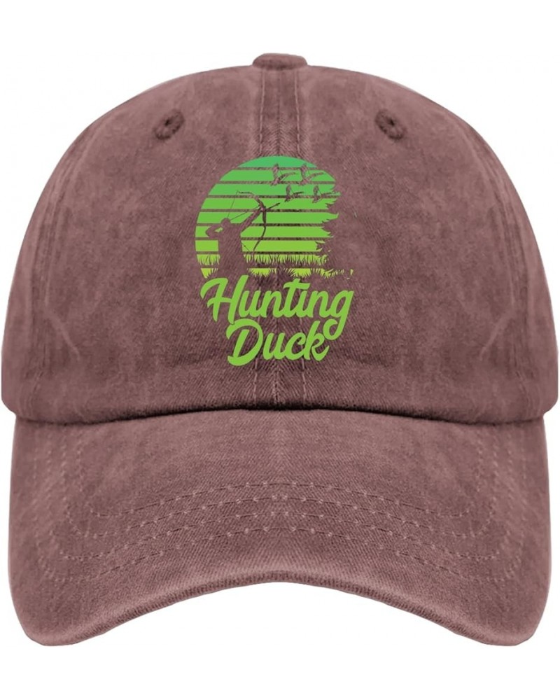 Hunting Duck Womens Sun hat mom hat hat for Women Gifts for Her Golf Hat Wine Red $10.63 Cowboy Hats