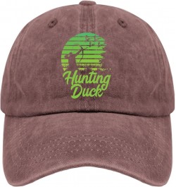 Hunting Duck Womens Sun hat mom hat hat for Women Gifts for Her Golf Hat Wine Red $10.63 Cowboy Hats