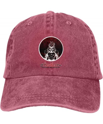 Goblin Anime Slayer Hat Cap Fashion Pattern Printed Adjustable Baseball Caps Washed Denim Trucker Hat Casquette Black Red $10...