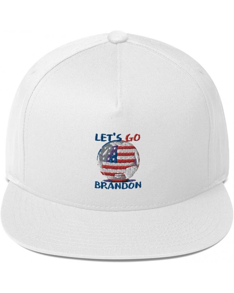 Let's Go Brandon Liberal Blue Red Ball Snapback White $21.18 Baseball Caps