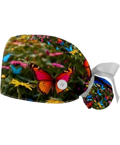 Butterfly Flower Women's and Men's Cap Working Hat One Size Multiple Color 2-Pack Color 8 $11.87 Skullies & Beanies