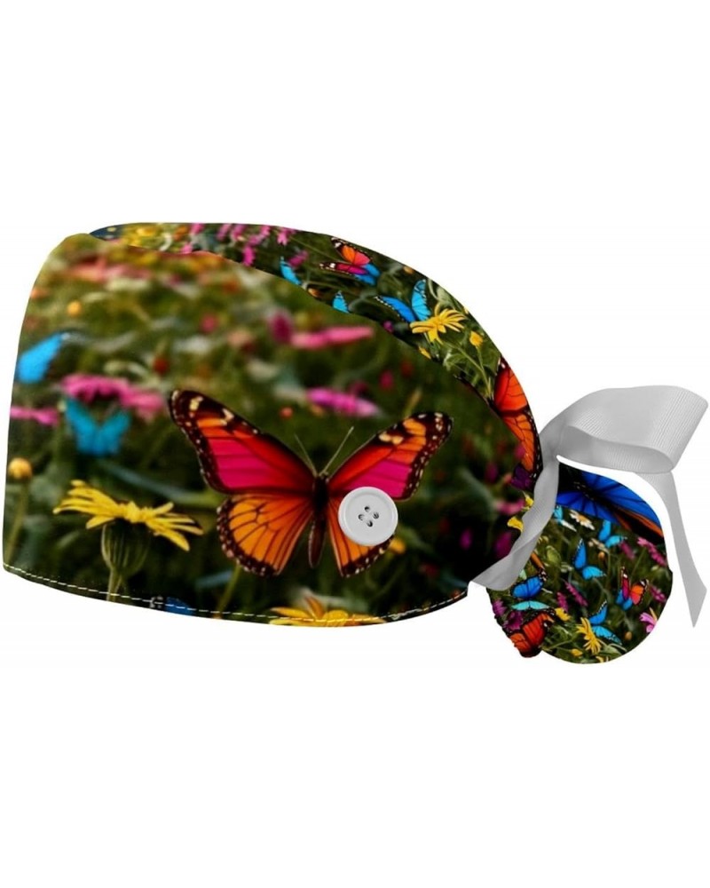 Butterfly Flower Women's and Men's Cap Working Hat One Size Multiple Color 2-Pack Color 8 $11.87 Skullies & Beanies