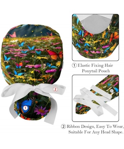 Butterfly Flower Women's and Men's Cap Working Hat One Size Multiple Color 2-Pack Color 8 $11.87 Skullies & Beanies