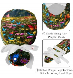 Butterfly Flower Women's and Men's Cap Working Hat One Size Multiple Color 2-Pack Color 8 $11.87 Skullies & Beanies