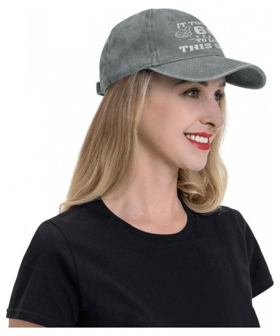 It Took Me 60 Years to Look This Good Baseball Hat Adjustable Classic Vintage Baseball Cap for Men Women Black Gray $16.79 Co...