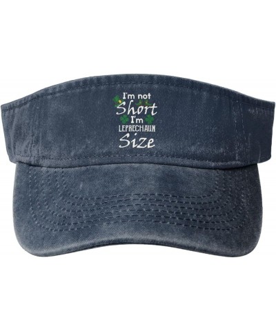 I M Not Short I M Leprechaun Size Sun Hat Sun Visor Hats for Women Men Baseball Cap Golf Hats Navy Blue $10.18 Sun Hats