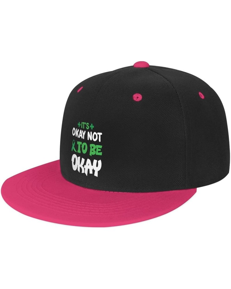 Its Okey Not to Be Okey Baseball Cap for Men Women Snapback Hat Adjustable Flat Bill Hats Pink $12.36 Baseball Caps