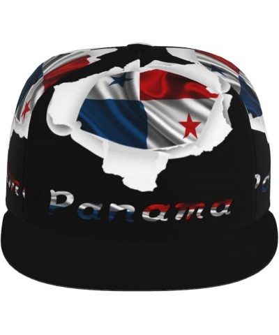 Cap Hat Four-Sided Printing Flat Bill Brim Cool Hip Hop Trucker Hat Men Women Adjustable Baseball Caps Panama Flag Broken Hol...