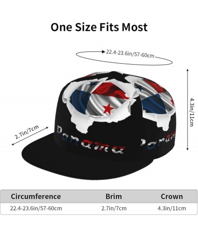 Cap Hat Four-Sided Printing Flat Bill Brim Cool Hip Hop Trucker Hat Men Women Adjustable Baseball Caps Panama Flag Broken Hol...