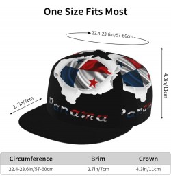 Cap Hat Four-Sided Printing Flat Bill Brim Cool Hip Hop Trucker Hat Men Women Adjustable Baseball Caps Panama Flag Broken Hol...