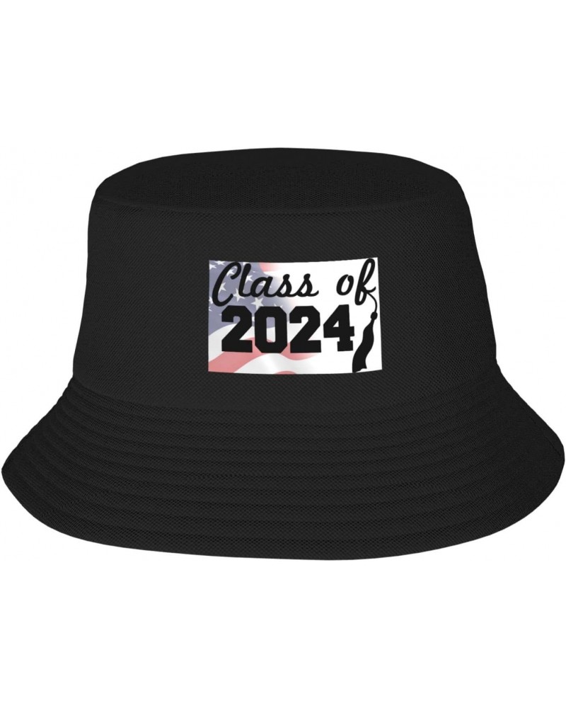 Class of 2024 Stay Cool and Stylish with Our Trendy Bucket Hats - Perfect for Summer Fun and Outdoor Adventures Black $10.81 ...