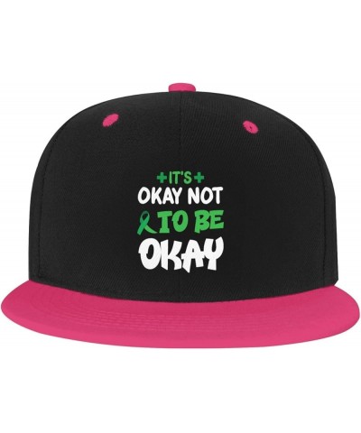 Its Okey Not to Be Okey Baseball Cap for Men Women Snapback Hat Adjustable Flat Bill Hats Pink $12.36 Baseball Caps