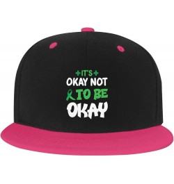 Its Okey Not to Be Okey Baseball Cap for Men Women Snapback Hat Adjustable Flat Bill Hats Pink $12.36 Baseball Caps