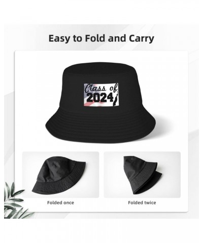 Class of 2024 Stay Cool and Stylish with Our Trendy Bucket Hats - Perfect for Summer Fun and Outdoor Adventures Black $10.81 ...