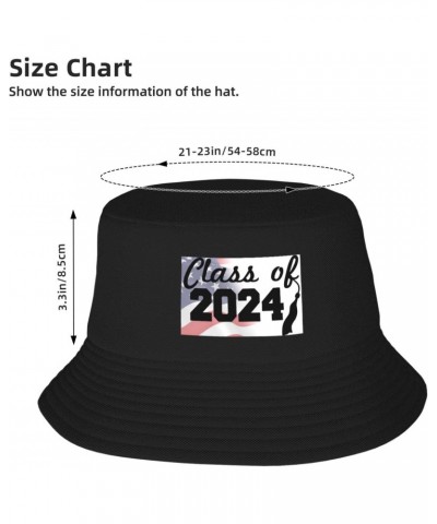 Class of 2024 Stay Cool and Stylish with Our Trendy Bucket Hats - Perfect for Summer Fun and Outdoor Adventures Black $10.81 ...