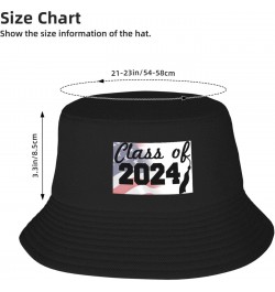 Class of 2024 Stay Cool and Stylish with Our Trendy Bucket Hats - Perfect for Summer Fun and Outdoor Adventures Black $10.81 ...