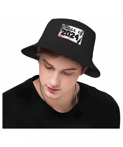 Class of 2024 Stay Cool and Stylish with Our Trendy Bucket Hats - Perfect for Summer Fun and Outdoor Adventures Black $10.81 ...