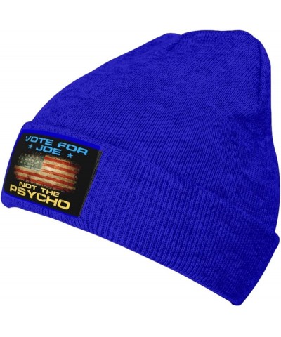 Vote for Joe Not The Psycho Anti Trump Biden 2024 Beanie Hat for Men Women Warm Winter Cap Funny Fashion Knit Hat Blue $9.67 ...