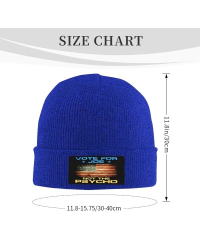 Vote for Joe Not The Psycho Anti Trump Biden 2024 Beanie Hat for Men Women Warm Winter Cap Funny Fashion Knit Hat Blue $9.67 ...