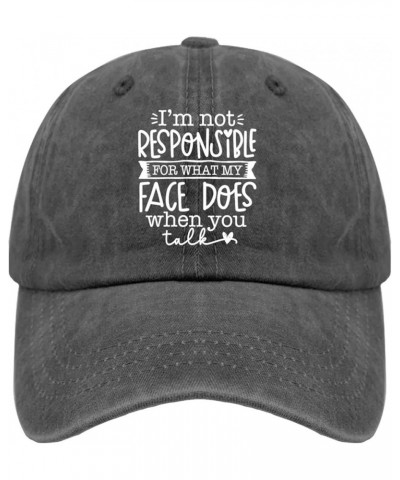 I'm Not Responsible for What My Face Does When You Golf Hat Daddy Hat Pigment Black Mens Trucker Hats Gifts Pigment Black $10...