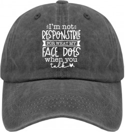 I'm Not Responsible for What My Face Does When You Golf Hat Daddy Hat Pigment Black Mens Trucker Hats Gifts Pigment Black $10...