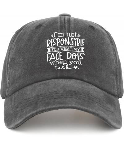 I'm Not Responsible for What My Face Does When You Golf Hat Daddy Hat Pigment Black Mens Trucker Hats Gifts Pigment Black $10...