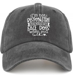 I'm Not Responsible for What My Face Does When You Golf Hat Daddy Hat Pigment Black Mens Trucker Hats Gifts Pigment Black $10...