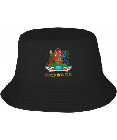 Paraguay National Emblem Bucket Hat Unisex Fisherman Hat Sun Hat Double Structure Travel Hat Wide Brim Beach Hat Grenada Gren...