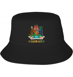 Paraguay National Emblem Bucket Hat Unisex Fisherman Hat Sun Hat Double Structure Travel Hat Wide Brim Beach Hat Grenada Gren...