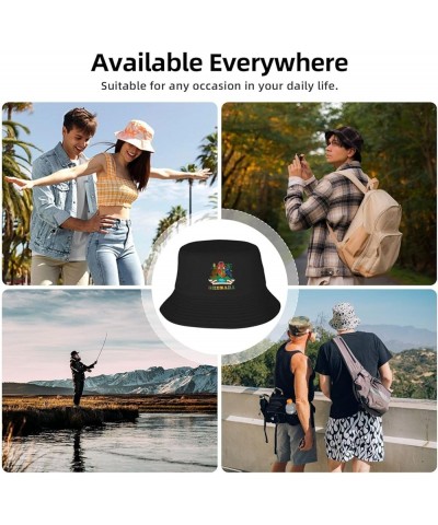 Paraguay National Emblem Bucket Hat Unisex Fisherman Hat Sun Hat Double Structure Travel Hat Wide Brim Beach Hat Grenada Gren...