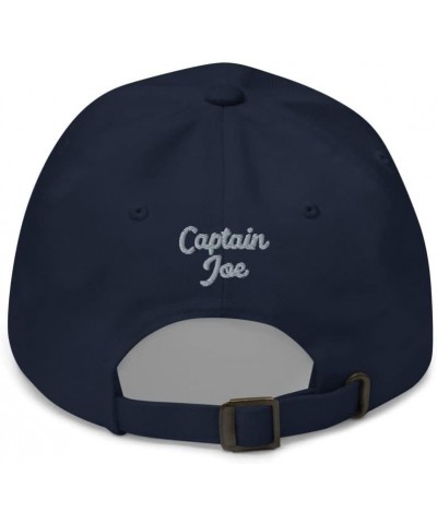 Airplane Embroidered Custom Classic Cap (AIR35JJ525A-RG1) - Add Your N Navy $33.75 Baseball Caps