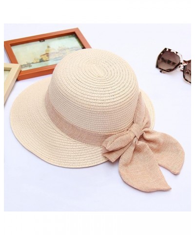 Beach Comber Hat Summer Hats for Women Wide Bongrace Women Straw Beach Hat Little Girl Sun Cap Ladies Summer Hats Pink $13.69...