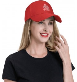 Original Vintage Line Design Baseball Caps for Men Women Hat Adjustable Cap Trucker Hats Dad Cap Red $13.24 Baseball Caps