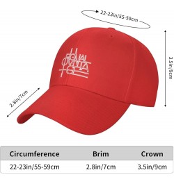 Original Vintage Line Design Baseball Caps for Men Women Hat Adjustable Cap Trucker Hats Dad Cap Red $13.24 Baseball Caps