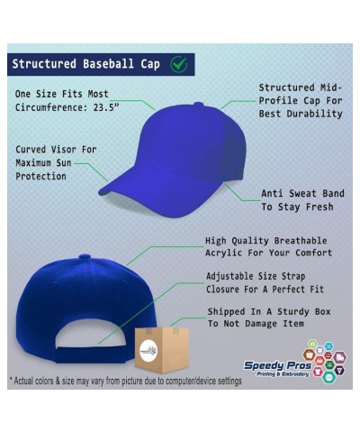 Baseball Cap Western Horse Race Sulky Racers Pets Hats for Men & Women Royal Blue Personalized Text Here $13.50 Baseball Caps