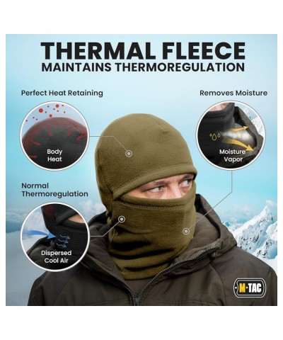 Elite Winter Fleece Balaclava - Cold Weather Mask Thermal for Winter - Men Tactical Army Olive $11.97 Balaclavas