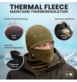 Elite Winter Fleece Balaclava - Cold Weather Mask Thermal for Winter - Men Tactical Army Olive $11.97 Balaclavas