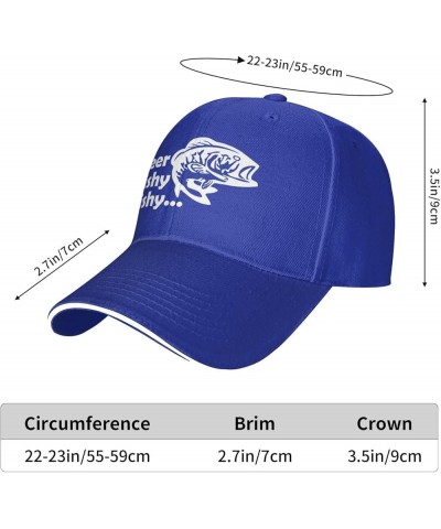 Beer Fishy Fishy Black Dad Hat Classic Adjustable Baseball Cap Hip Hop Sun Hats for Men Women Blue $11.30 Baseball Caps