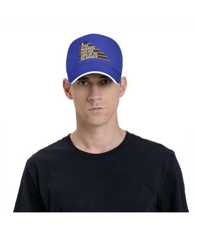 A Little Progress Each Day Adds Up to Big Results Baseball Cap Sandwich Brim Hats for Men Women Adjustable Caps Blue $13.31 B...