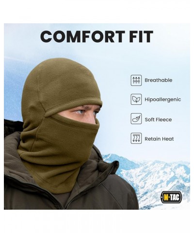 Elite Winter Fleece Balaclava - Cold Weather Mask Thermal for Winter - Men Tactical Army Olive $11.97 Balaclavas