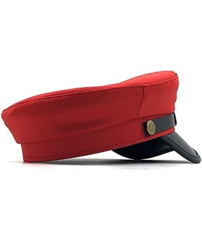 Unisex Red Black Flat Navy Hat Cap Women Men Berets Street Style Beret Caps Brand Hats Fishing Cap (Color : Blue, Hat Size : ...