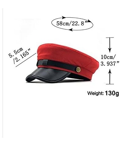 Unisex Red Black Flat Navy Hat Cap Women Men Berets Street Style Beret Caps Brand Hats Fishing Cap (Color : Blue, Hat Size : ...